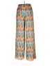 Zara 100% Polyester Print Blue Casual Pants Size L - photo 2