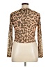 ASOS Design 100% Polyester Animal Print Brown Long Sleeve Turtleneck Size 14 - photo 2