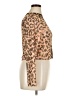 ASOS Design 100% Polyester Animal Print Brown Long Sleeve Turtleneck Size 14 - photo 4