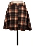 Shein 100% Polyester Plaid Brown Casual Skirt Size 4 - photo 2