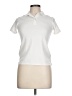 Lands' End 100% Polyester Ivory Short Sleeve Polo Size L - photo 1