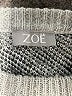 Zoe 100% Acrylic Animal Print Silver Pullover Sweater Size L - photo 7