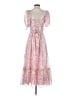 Lulus 100% Polyester Floral Pink Cocktail Dress Size S - photo 2