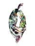 Grayse Floral Green White Scarf One size - photo 1