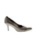 Salvatore Ferragamo Gold Gray Heels Size 9 1/2 - photo 1