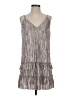 Lost + Wander 100% Polyester Metallic Silver Cocktail Dress Size S - photo 1