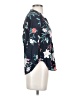 Amour Vert Floral Blue 3/4 Sleeve Blouse Size XXS - photo 4