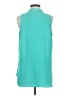 Vince Camuto 100% Polyester Teal Sleeveless Blouse Size S - photo 2