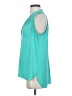 Vince Camuto 100% Polyester Teal Sleeveless Blouse Size S - photo 5