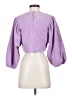 Zara Purple 3/4 Sleeve Blouse Size S - photo 2