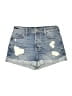 Hollister Stars Blue Denim Shorts Size 5 - photo 1