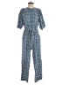 Universal Thread 100% Cotton Argyle Blue Jumpsuit Size S - photo 1