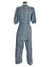 Universal Thread 100% Cotton Argyle Blue Jumpsuit Size S - photo 2