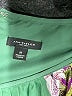 Ann Taylor 100% Polyester Print Green Cocktail Dress Size 8 - photo 7