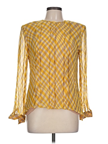 Carlisle Long Sleeve Silk Top (view 1)