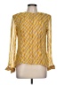 Carlisle 100% Silk Yellow Long Sleeve Silk Top Size 10 - photo 1