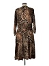 NY Collection Animal Print Brown Casual Dress Size L (estimated) - photo 2