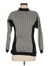 Gitano Houndstooth Black Turtleneck Sweater Size M - photo 1