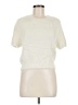 Open Edit 100% Nylon Ivory Short Sleeve Top Size M - photo 1