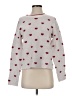 Splendid Hearts Silver Pullover Sweater Size XS - photo 1