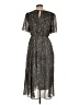 Hayden 100% Polyester Gray Casual Dress Size L - photo 2