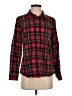 L.L.Bean 100% Cotton Plaid Red Long Sleeve Button-Down Shirt Size S (petite) - photo 1