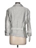 Chico's Silver 3/4 Sleeve Button-Down Shirt Size Lg (2) - photo 2
