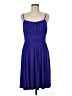 Halogen Solid Blue Cocktail Dress Size Med Petite - photo 1