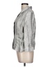 Chico's Silver 3/4 Sleeve Button-Down Shirt Size Lg (2) - photo 5
