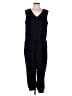 Zuda Solid Black Jumpsuit Size L - photo 1