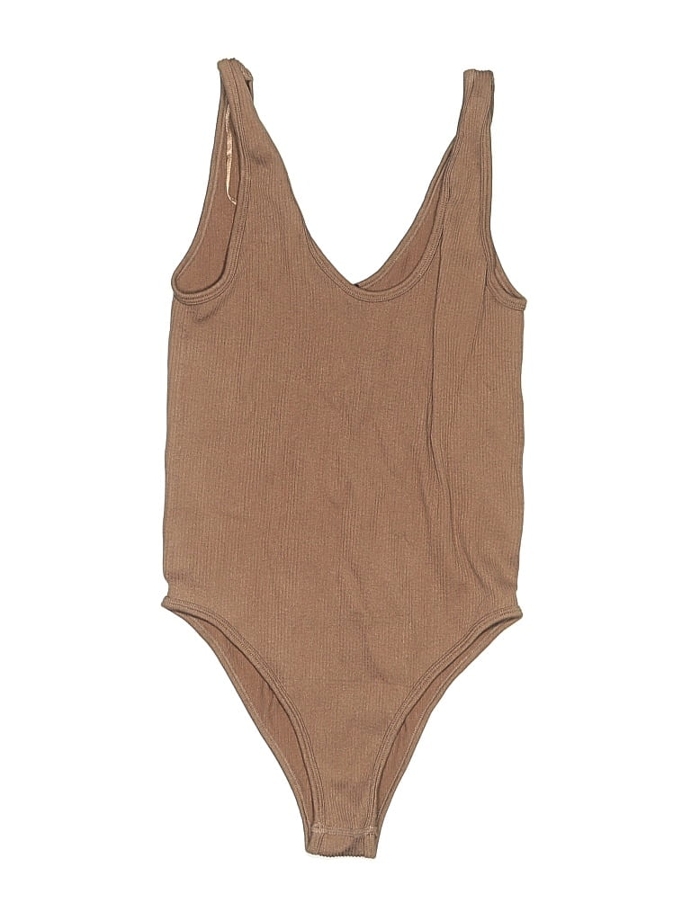 Pre-owned Zara Bodysuit In Tan