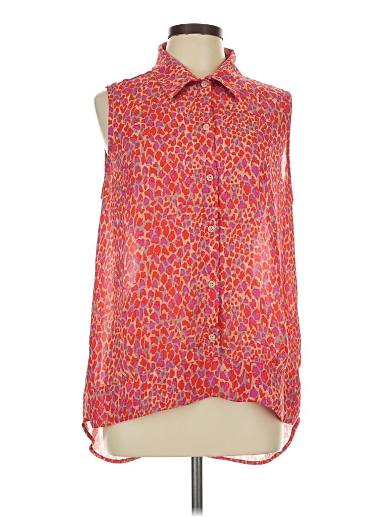 Pre-owned Cabi Sleeveless Blouse In Red