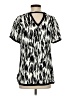 Karina Grimaldi Black Short Sleeve Blouse Size S - photo 2