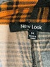 New Look 100% Rayon Plaid Orange Long Sleeve Button-Down Shirt Size M - photo 7