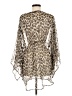 Icing 100% Polyester Silver 3/4 Sleeve Blouse One size - photo 2
