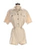 Shein 100% Polyester Solid Tan Romper Size 4 - photo 1