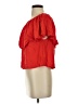 Holding Horses 100% Rayon Red Short Sleeve Blouse Size XS - photo 5