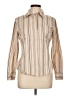 Gap Outlet Stripes Tan Long Sleeve Blouse Size L - photo 1