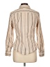 Gap Outlet Stripes Tan Long Sleeve Blouse Size L - photo 2
