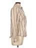 Gap Outlet Stripes Tan Long Sleeve Blouse Size L - photo 4