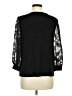 CeCe Black 3/4 Sleeve Top Size M - photo 2