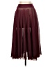 Assorted Brands Solid Burgundy Formal Skirt Size S - photo 1