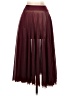 Assorted Brands Solid Burgundy Formal Skirt Size S - photo 2