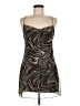 Pull&Bear Graphic Brown Cocktail Dress Size M - photo 1