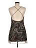 Pull&Bear Graphic Brown Cocktail Dress Size M - photo 2