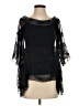 Bailey 44 100% Silk Black 3/4 Sleeve Silk Top Size S - photo 1