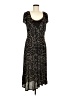Studio M Paisley Black Casual Dress Size 8 - photo 1
