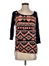 rue21 100% Rayon Orange 3/4 Sleeve Top Size S - photo 1