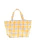 Assorted Brands Checkered-gingham Yellow Tote One size - photo 2