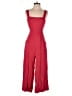 Aqua Solid Red Jumpsuit Size S - photo 1